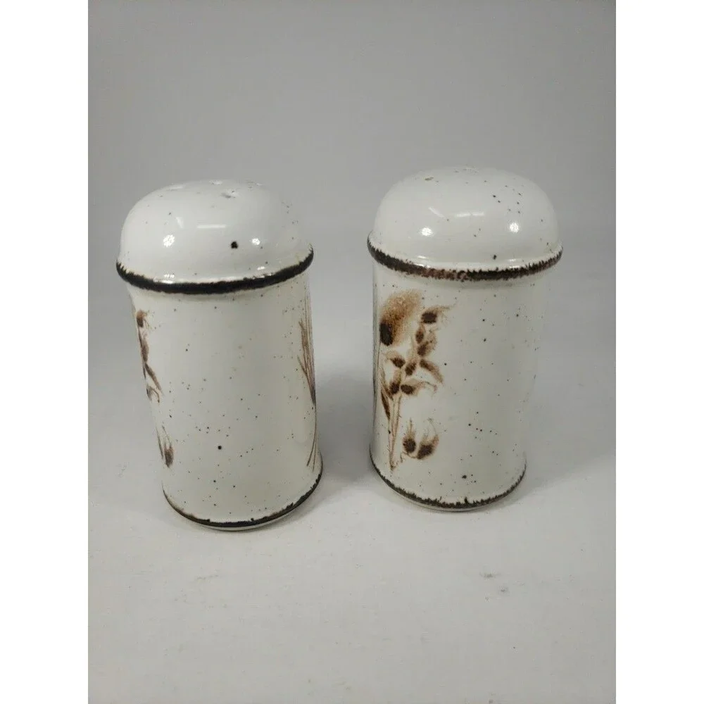 Vtg Midwinter Stonehenge WILD OATS salt & Pepper Shakers Eve Midwinter England